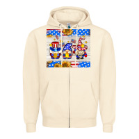 Sandshell American gnomes Zipper Hoodie - AdoDesignShop