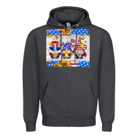Smoke American gnomes Zipper Hoodie - AdoDesignShop