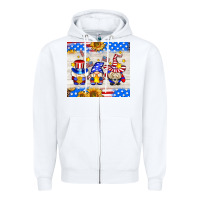 White American gnomes Zipper Hoodie - AdoDesignShop