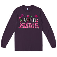 Plum one loved mama valentine's day Long Sleeve Tee - FaDigitalArtStudio