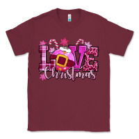 Burgundy love christmas pink Classic Tee - CowGirlArtShop