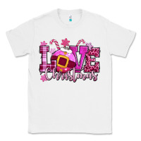 White love christmas pink Classic Tee - CowGirlArtShop