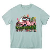 Arona Happy Easter Day truck Heavy Core Tee - HowdyJamesFarm