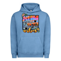 Pigment Pebble Blue sum mer vibes Urban Hoodie - JahusDesignShop