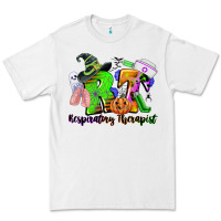 White rt respiratory therapist halloween Premium Tee - CowGirlArtShop