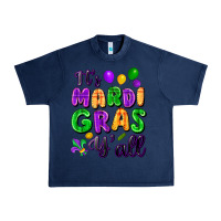 Navy It's Mardi Gras y'all Urban Heavy Tee - FaDigitalArtStudio