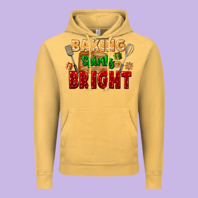 Baking Spirits Bright Vintage Hoodie Designed By Fadigitalartstudio