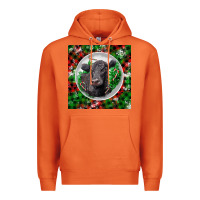 Carrot christmas black angus cow Premium Hoodie - LillyAllenDesigns