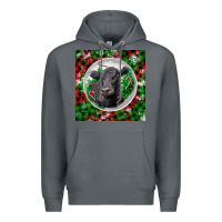 Rock christmas black angus cow Premium Hoodie - LillyAllenDesigns