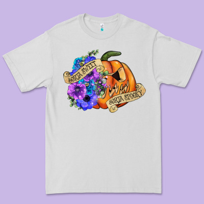 Sorta Sweet Sorta Spooky Premium Tee Designed By Cowgirlartshop