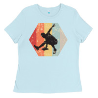 Baby Blue Ultimate Frisbee Catch Ladies Tee - artisFamous