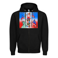 Black american flag  and america Zipper Hoodie - AdoDesignShop