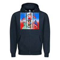 Navy american flag  and america Zipper Hoodie - AdoDesignShop