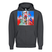 Smoke american flag  and america Zipper Hoodie - AdoDesignShop
