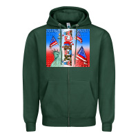 Sports Green american flag  and america Zipper Hoodie - AdoDesignShop