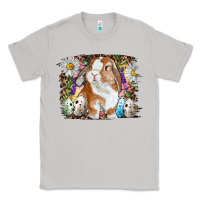 Moon Dust Easter Bunny With Quail Eggs And Daisy Classic Tee - RanaPortraitStore