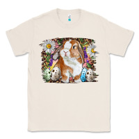 Natural Easter Bunny With Quail Eggs And Daisy Classic Tee - RanaPortraitStore