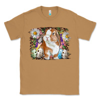 Toasted Coconut Easter Bunny With Quail Eggs And Daisy Classic Tee - RanaPortraitStore