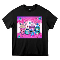 Black stitch coffee cups Heavy Core Tee - Jasminsmagicworld