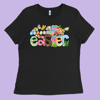 Happy Easter Easter Day Ladies Tee Designed By Cowgirlartshop