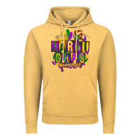 Vintage Mustard mardi gras queen Vintage Hoodie - FaDigitalArtStudio