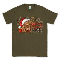 Army Green merry christmas yall Classic Tee - CowGirlArtShop