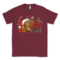 Burgundy merry christmas yall Classic Tee - CowGirlArtShop