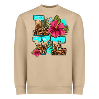 Mushroom love summer with flowers Heavyweight Sweatshirt - AdoDesignShop