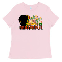 Bubblegum Pink Black is beautiful Ladies Tee - HowdyJamesFarm