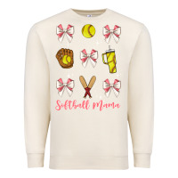 Sandshell softball coquette bow Premium Sweatshirt - JahusDesignShop