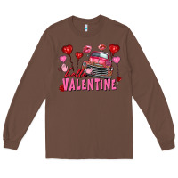 Hello Valentine Valentine's Day Truck Long Sleeve Tee | Teevron