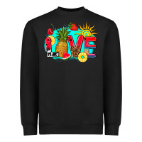 Black love summer fruit and sun Heavyweight Sweatshirt - AdoDesignShop