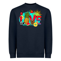 Navy love summer fruit and sun Heavyweight Sweatshirt - AdoDesignShop
