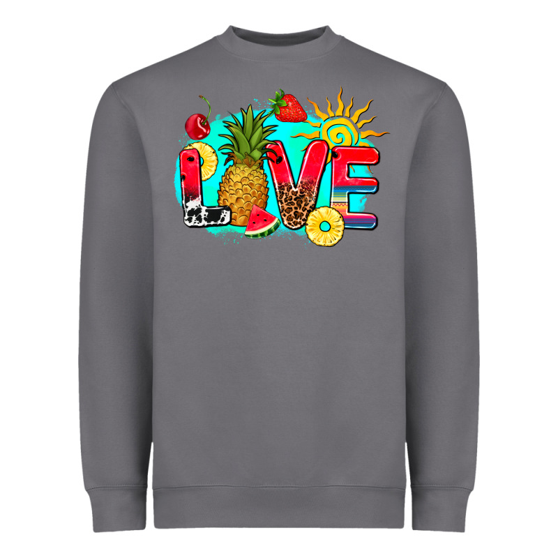 Love Summer Fruit And Sun Heavyweight Sweatshirt by AdoDesignShop | Teevron