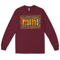 Burgundy Leopard Sunflower Mimi Long Sleeve Tee - RanaPortraitStore