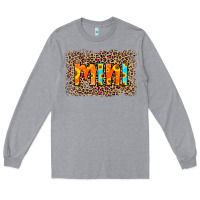 Heather Grey Leopard Sunflower Mimi Long Sleeve Tee - RanaPortraitStore