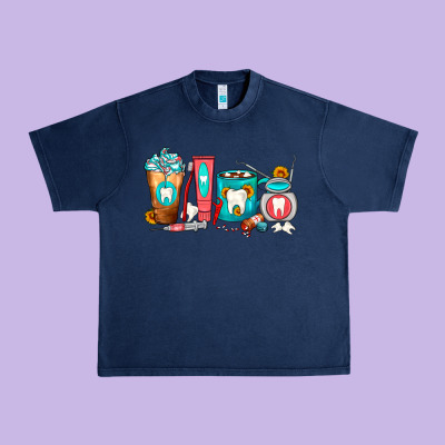 Dentist Coffee Cups Urban Heavy Tee Designed By Fadigitalartstudio