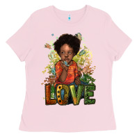 Bubblegum Pink Black are boy love Ladies Tee - HowdyJamesFarm
