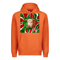 Carrot christmas hereford cow face Premium Hoodie - LillyAllenDesigns