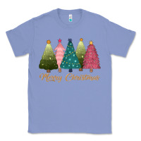 Colony Blue merry christmas trees Classic Tee - CowGirlArtShop