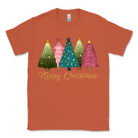 Copper merry christmas trees Classic Tee - CowGirlArtShop