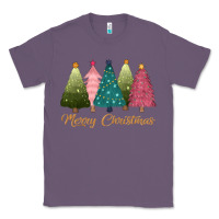 Lavender merry christmas trees Classic Tee - CowGirlArtShop
