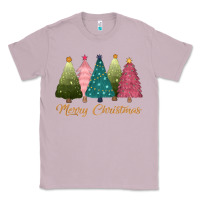 Lilac merry christmas trees Classic Tee - CowGirlArtShop