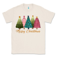 Natural merry christmas trees Classic Tee - CowGirlArtShop
