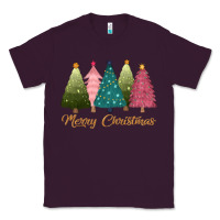 Plum merry christmas trees Classic Tee - CowGirlArtShop