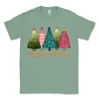 Sage merry christmas trees Classic Tee - CowGirlArtShop