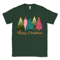Sports Green merry christmas trees Classic Tee - CowGirlArtShop