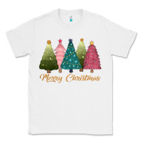 White merry christmas trees Classic Tee - CowGirlArtShop