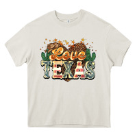 Cream Love Texas 4th of july Heavy Core Tee - HowdyJamesFarm