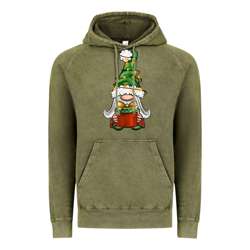 Christmas Gnome With Gift Vintage Hoodie by BundleAndBundleShop | Teevron